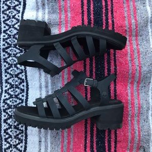 Timberland leather fisherman lug Sandals size 10